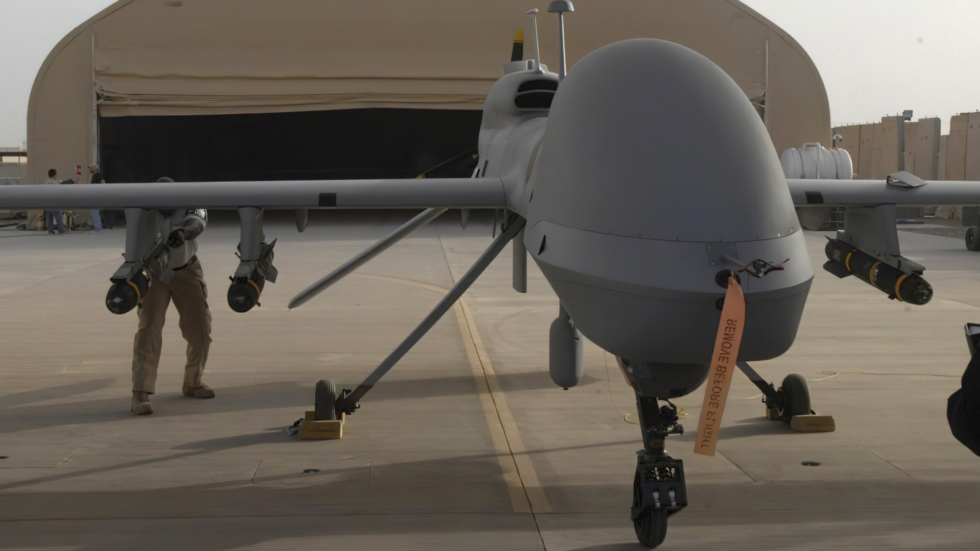 Eine Drohne vom MQ-1C Gray Eagle (Bild des US-Militärs) | AP