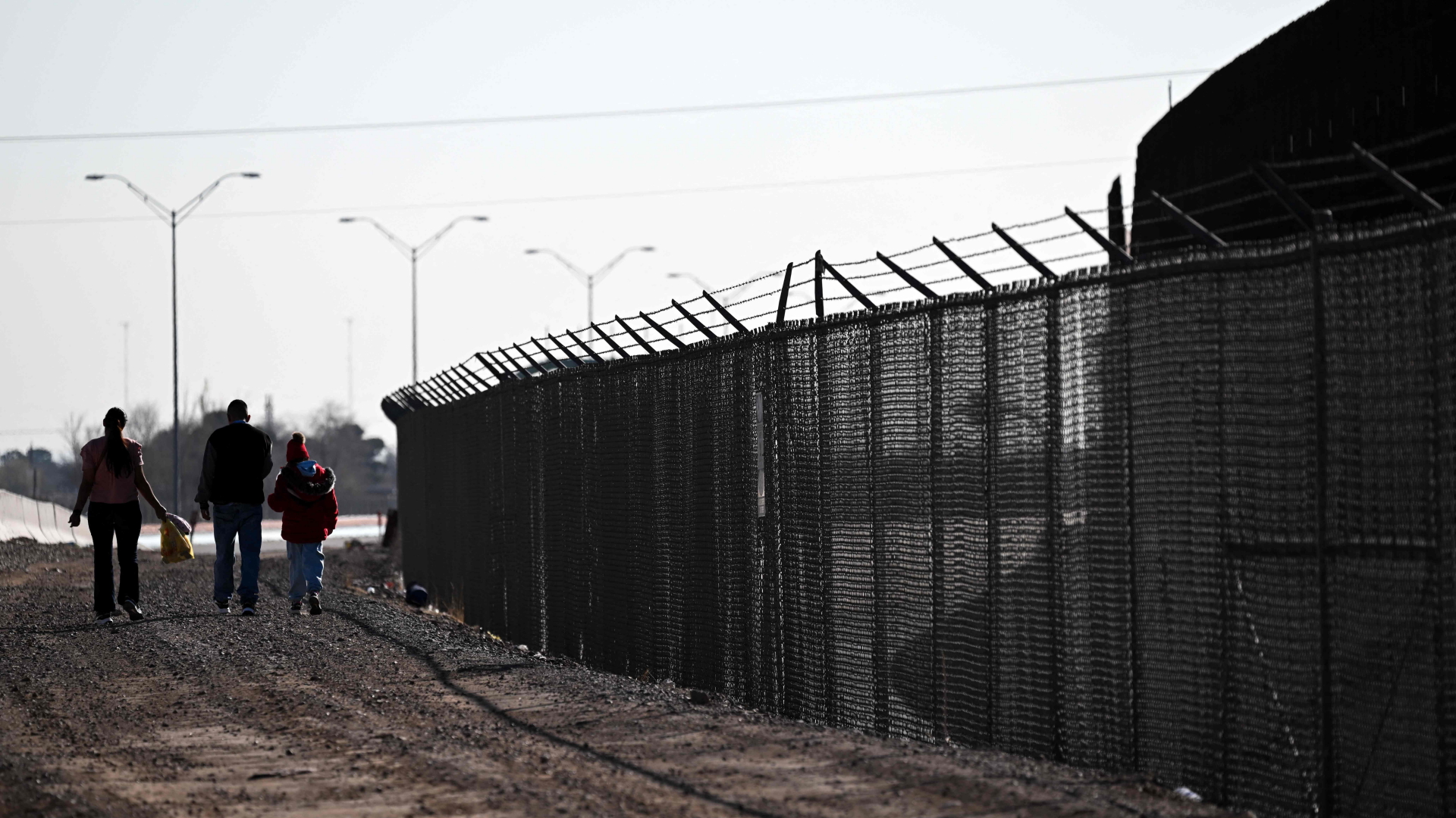 Migranten an der US-Grenze zu Mexiko. | AFP