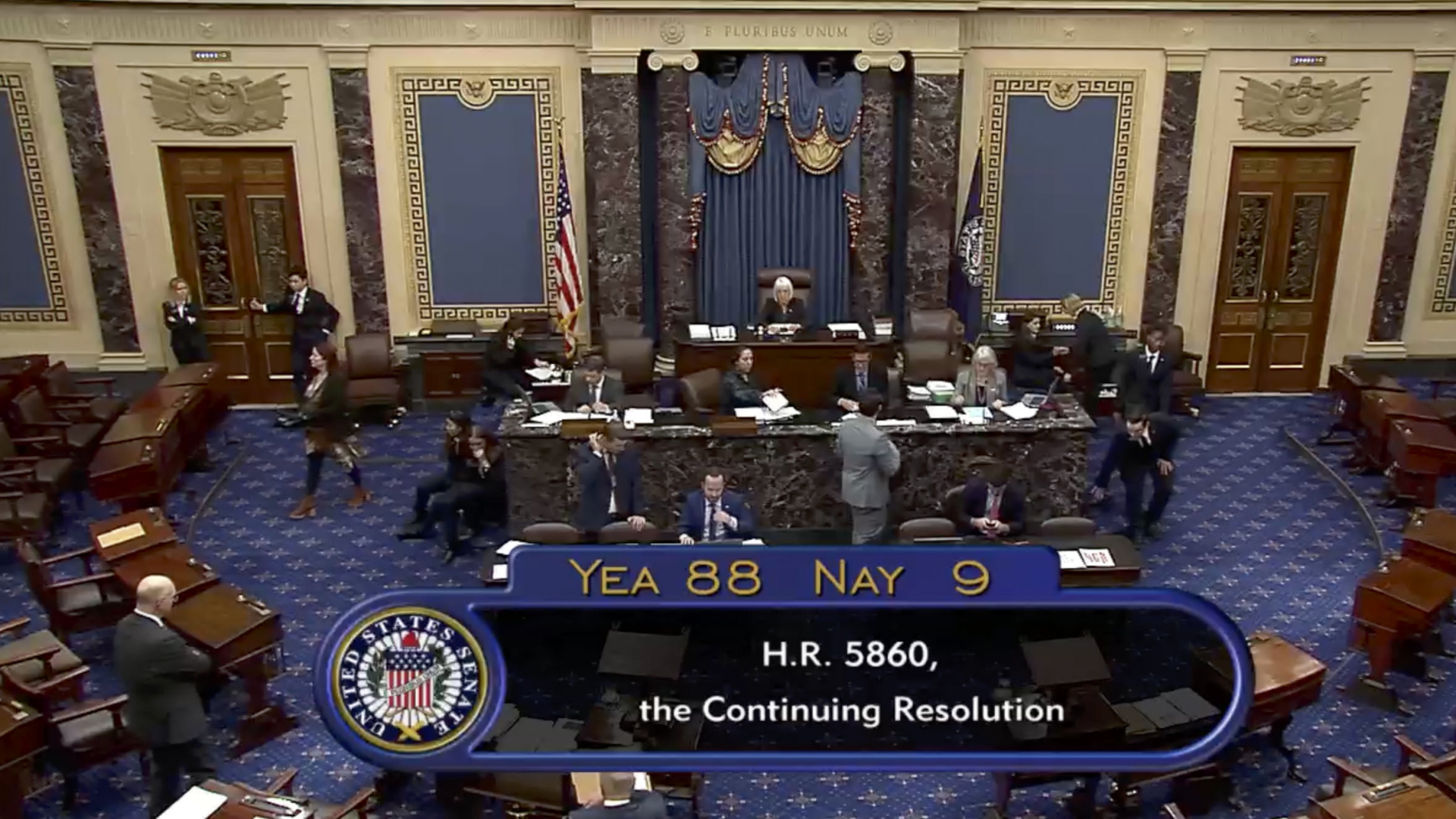 Das Votum von 88 zu 9 Stimmen im US-Senat.