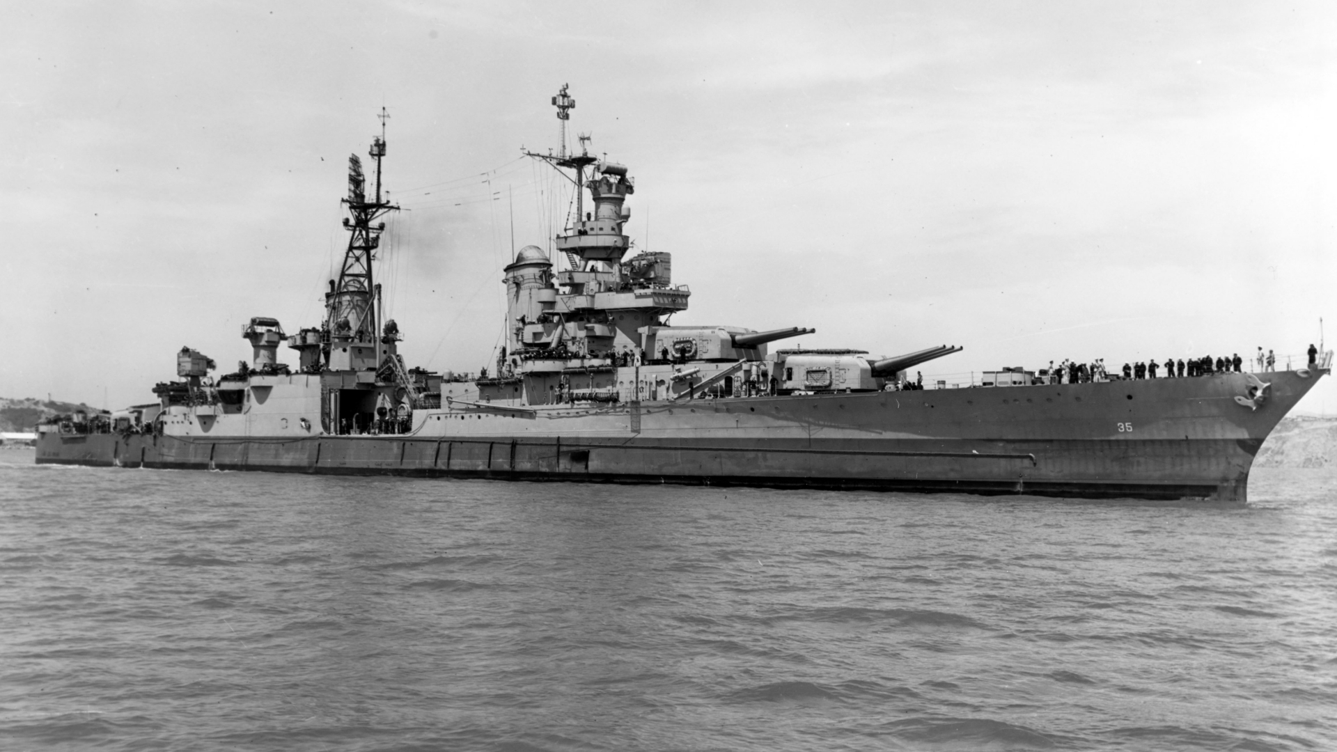 Die "USS Indianapolis" wenige Tage vor ihrem Untergang | REUTERS