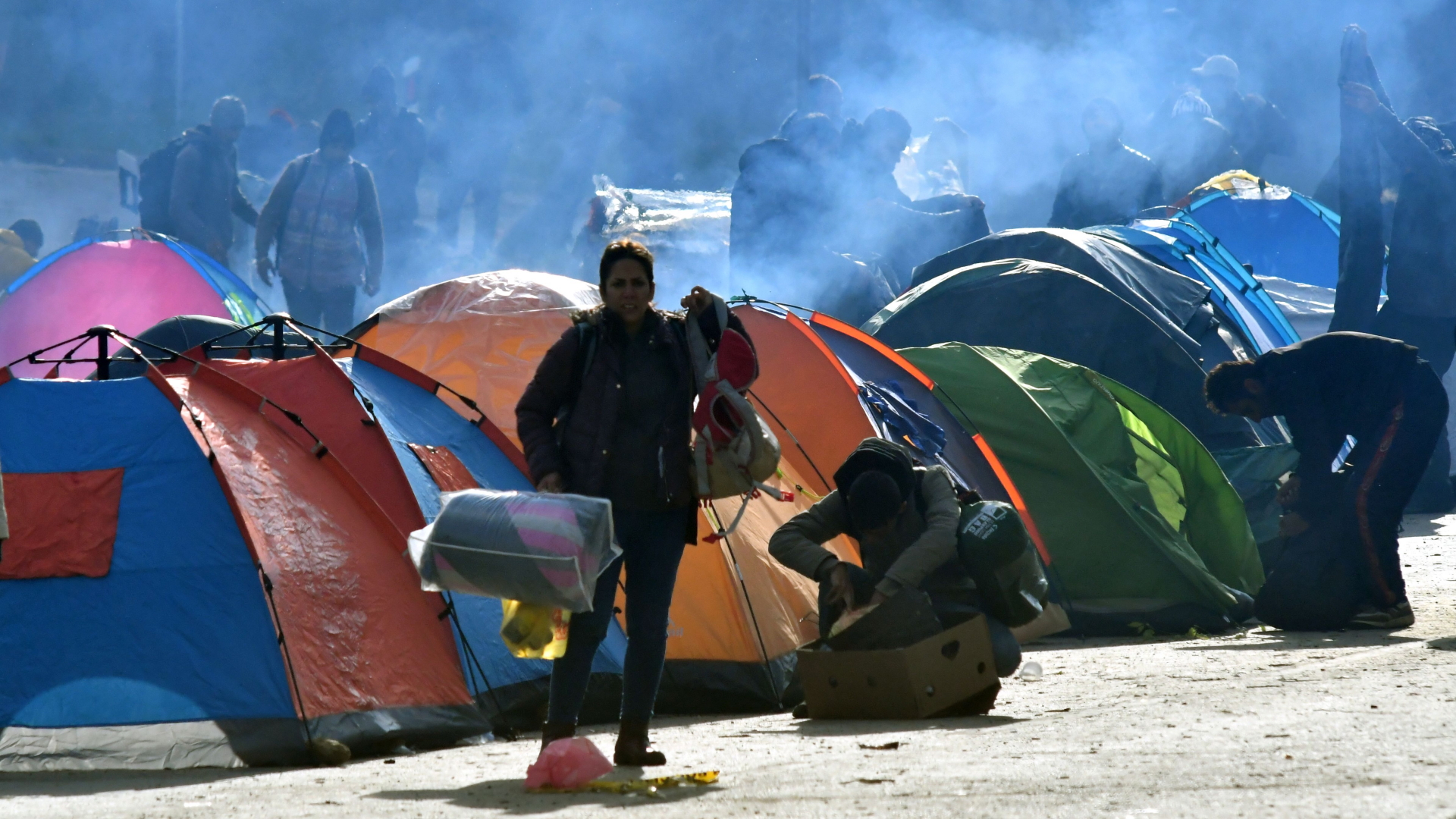 Flüchtlinge in Bosnien an der Grenze zu Kroatien 