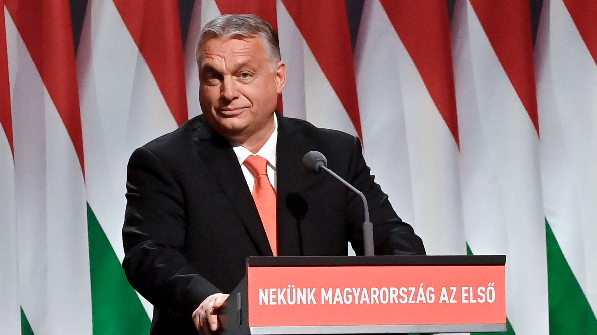 Viktor Orban, Ministerpräsident von Ungarn, spricht auf dem Fidesz-Kongress. | dpa