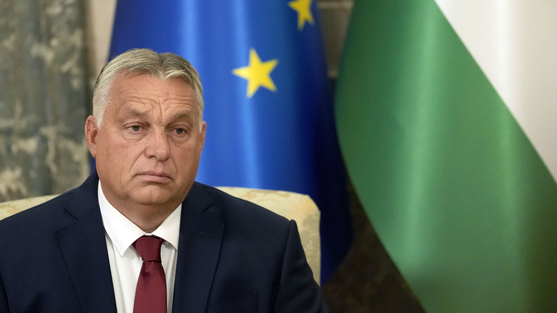 Ungarns Regierungschef Orban während eines Besuchs in Belgrad | AP