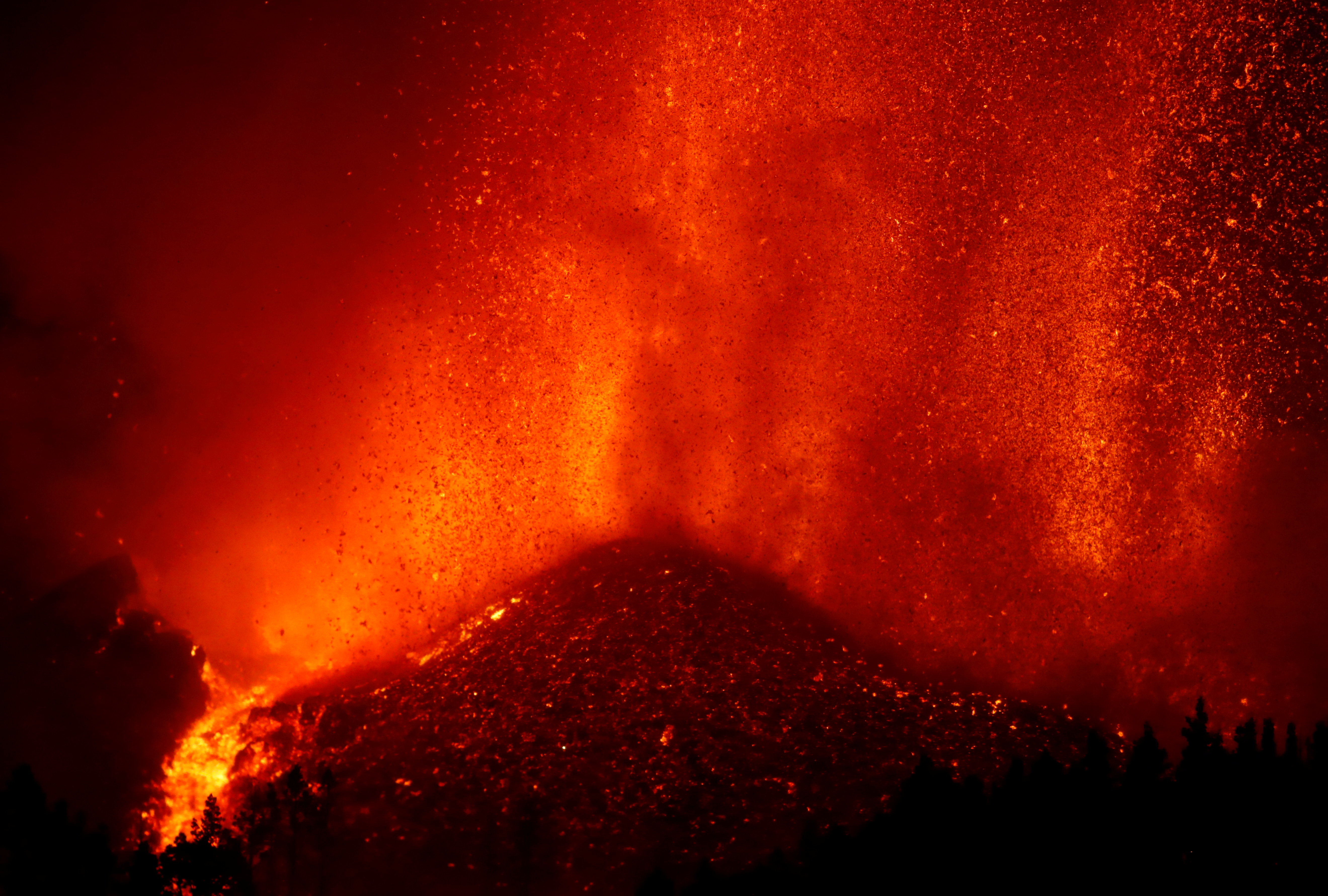 Vulkanausbruch auf La Palma. | REUTERS