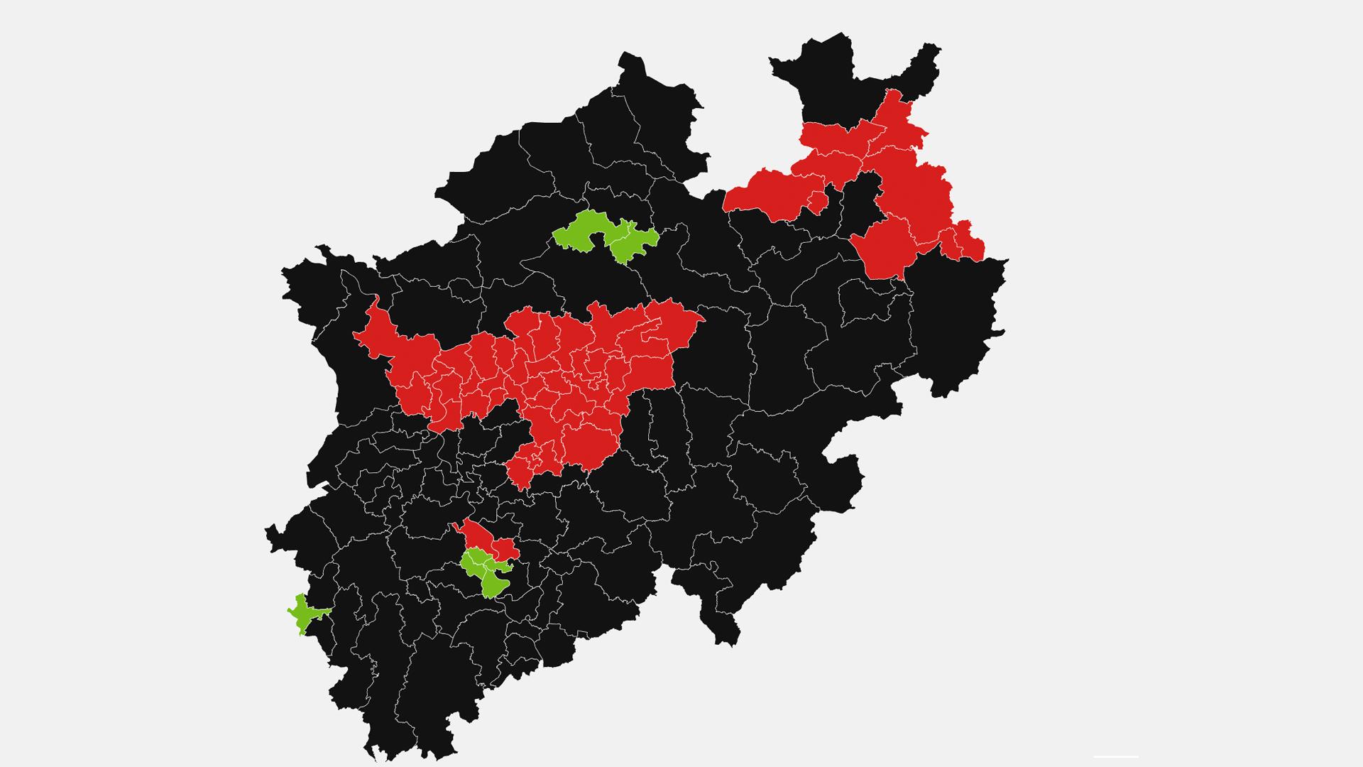 Wahlkreiskarte Nordrhein-Westfalen | null