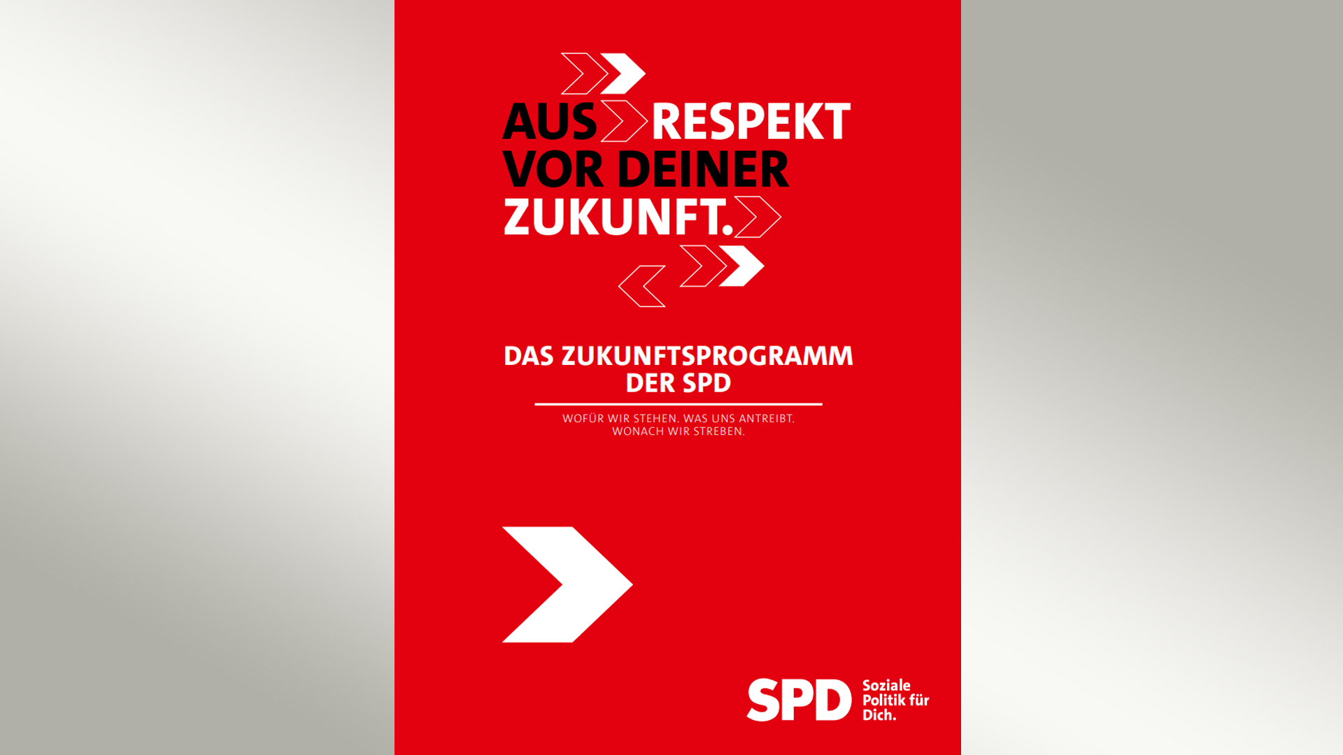 Titel Wahlprogramm der SPD