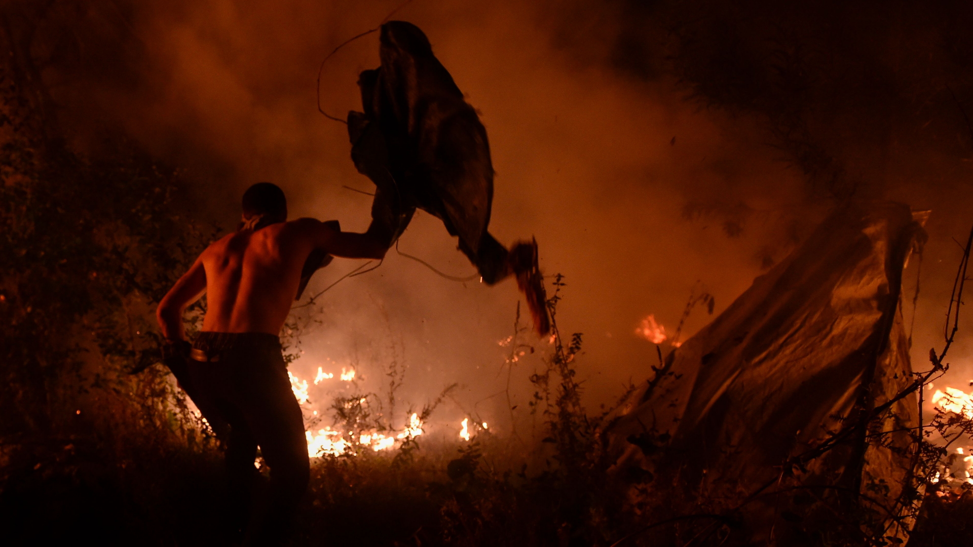 Kampf gegen die Flammen in Vigo | AFP