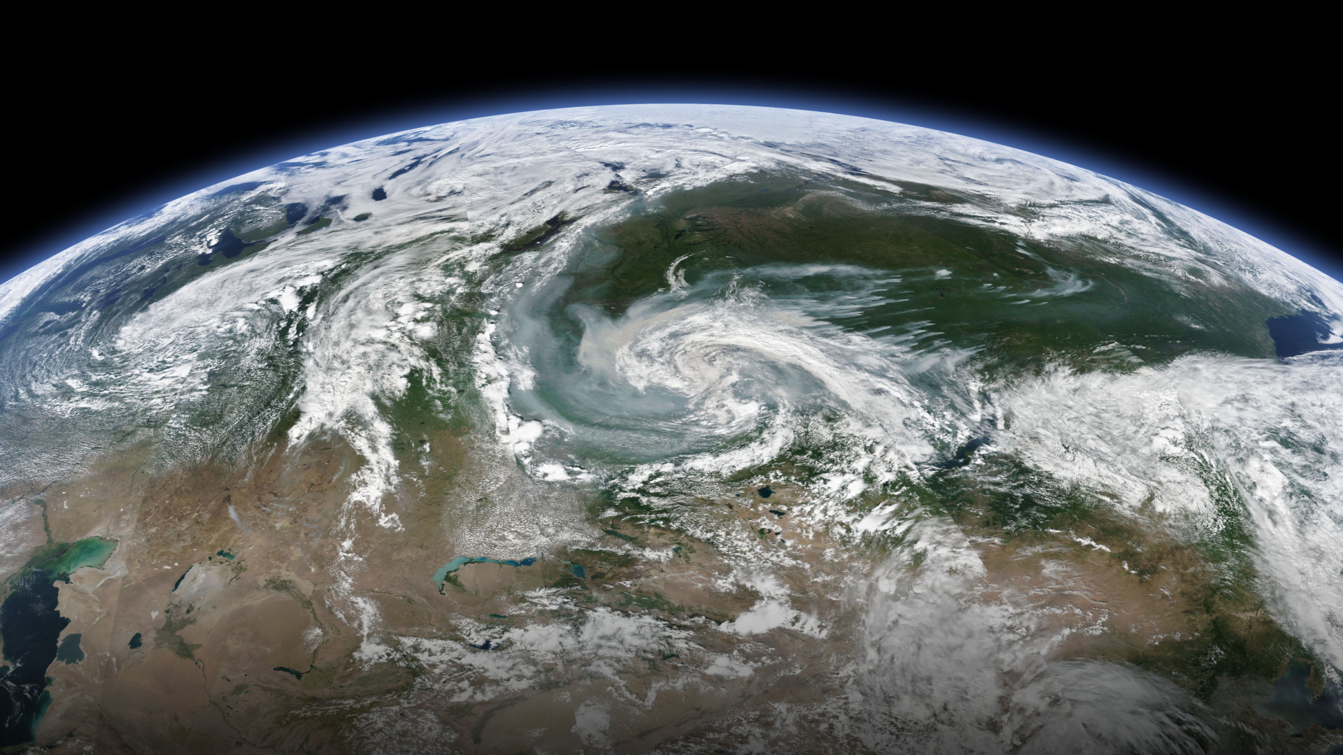 Satellitenbild der NASA | NASA EARTH OBSERVATORY HANDOUT/E