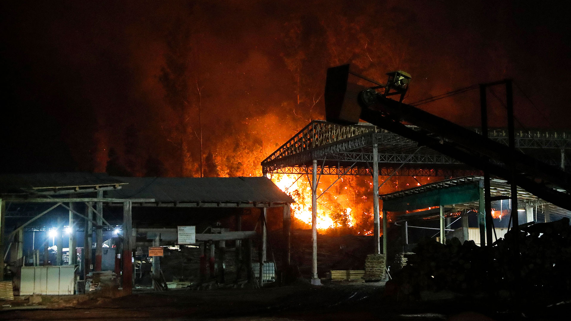Waldbrand in Santiago, Chile | AFP