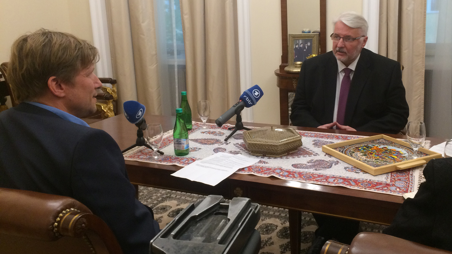 Der polnische Außenminister Waszczykowski im Interview | Bildquelle: ARD-Studio Warschau