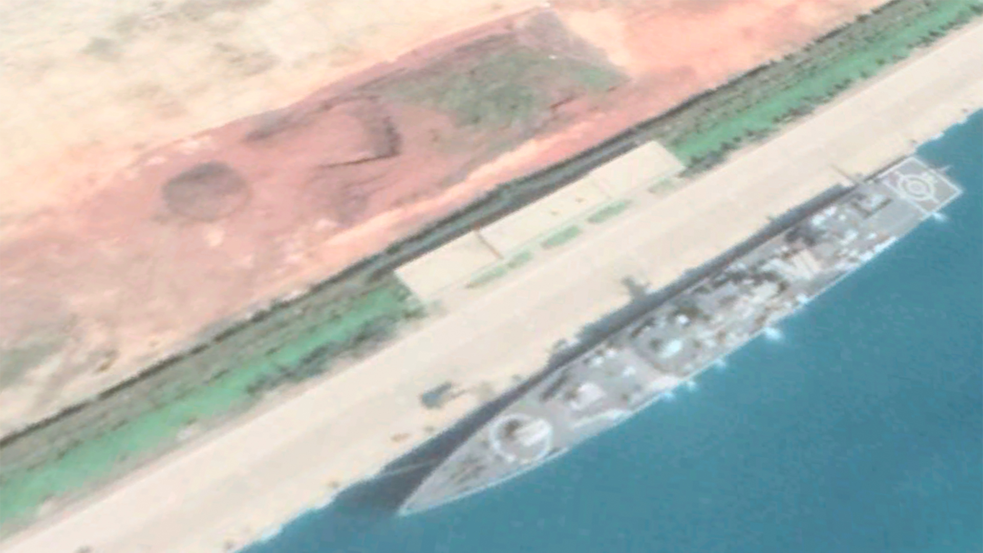 Chinesisches Kriegsschiff | Google Earth