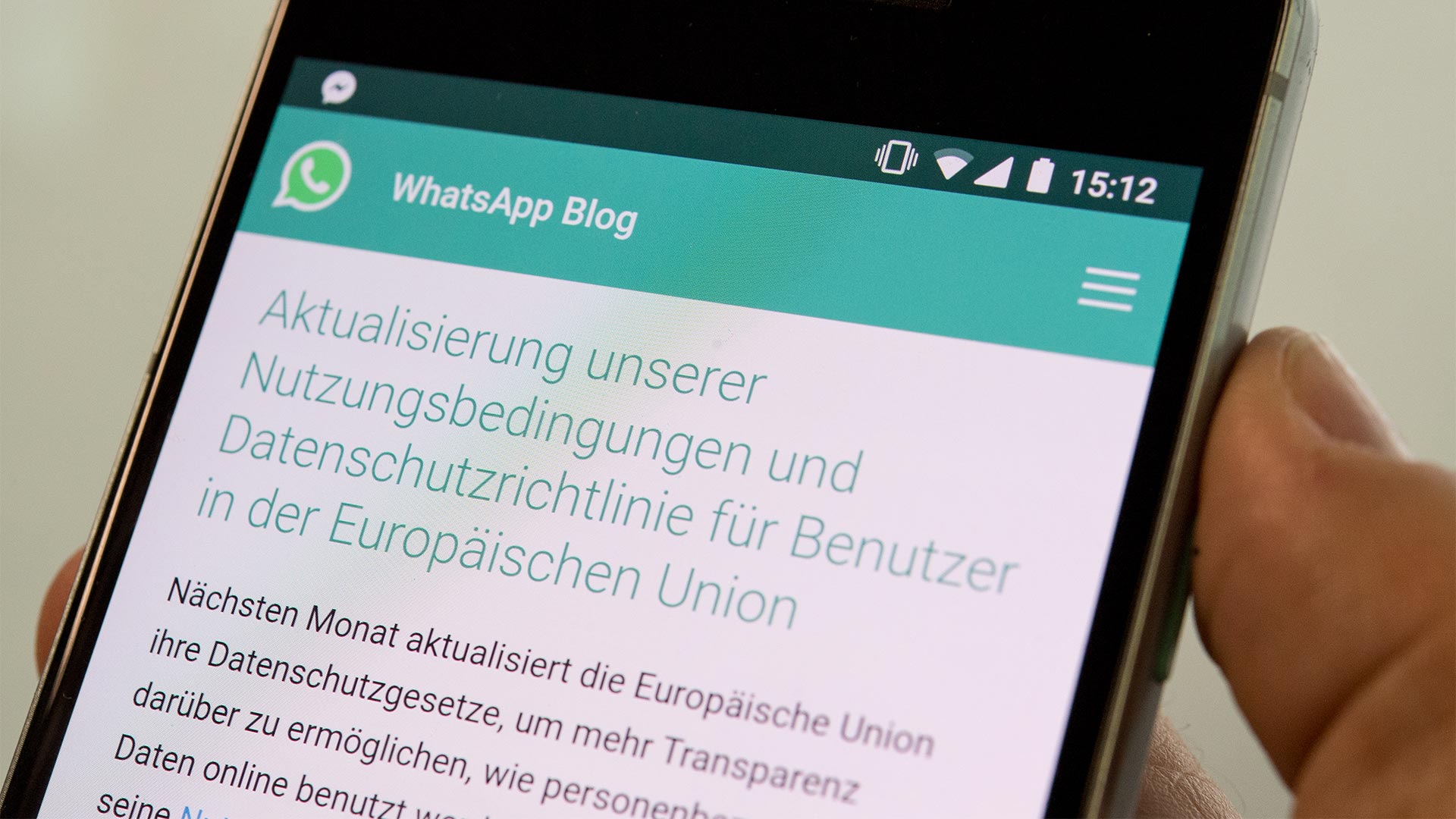 WhatsApp passt Datenschutz-Informationen an
