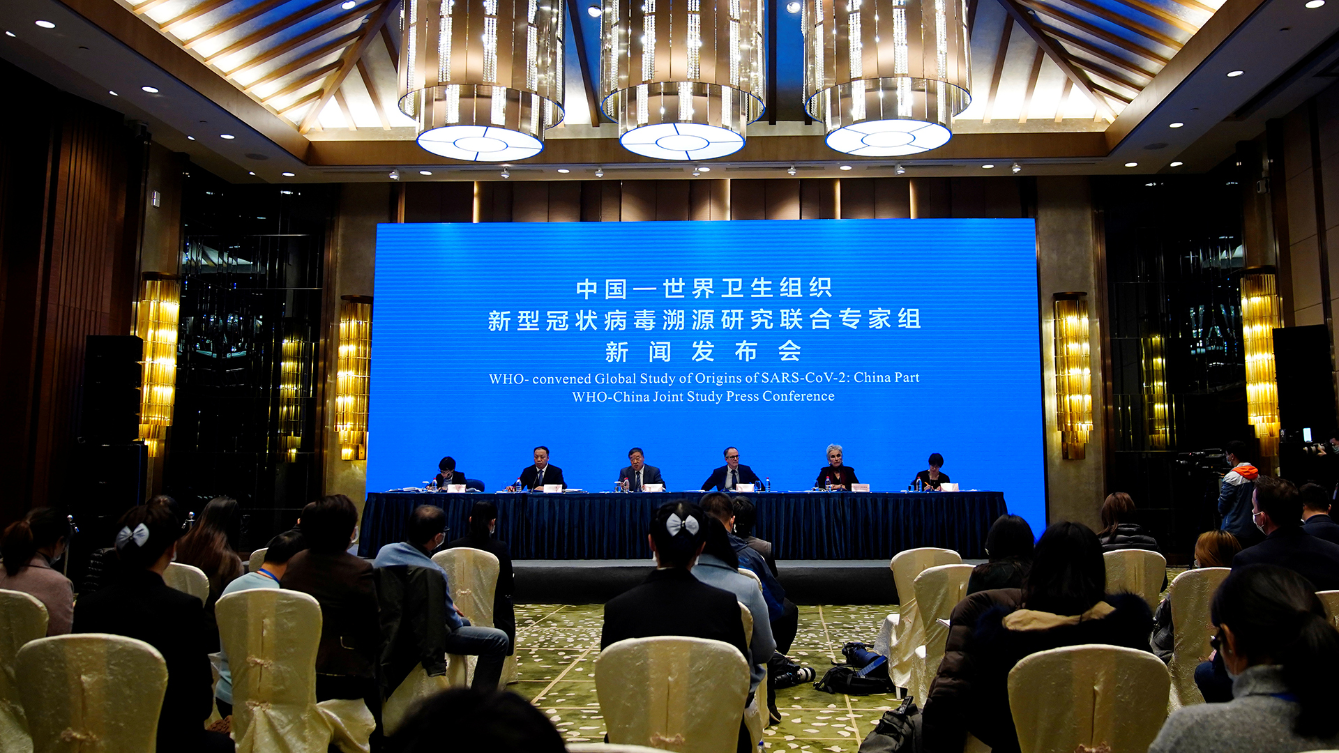 Pressekonferenz der gemeinsamen Studie von WHO und China zum Ursprung des Coronavirus| Bildquelle: REUTERS