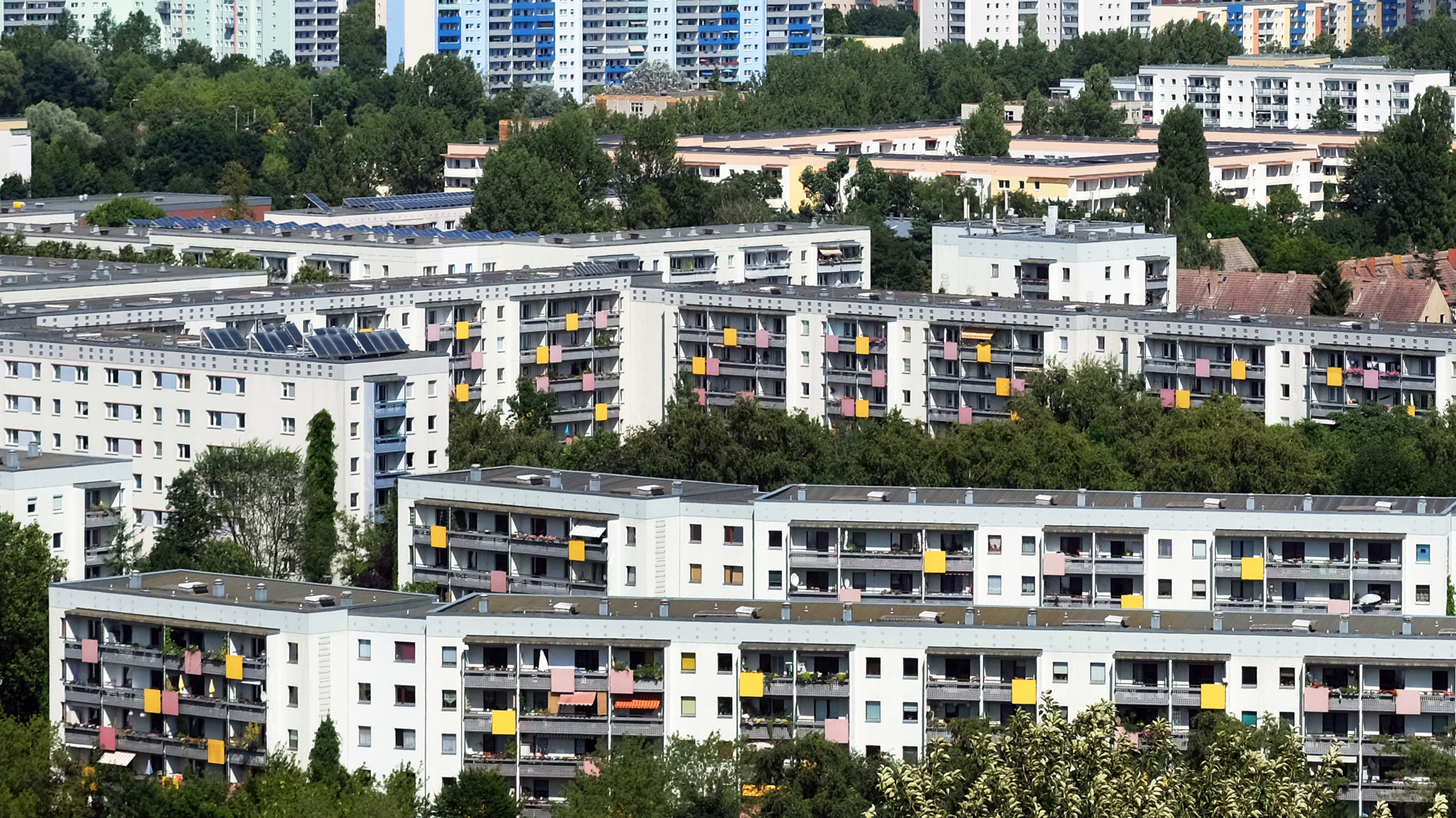 Plattenbauten im Berliner Stadtteil Marzahn