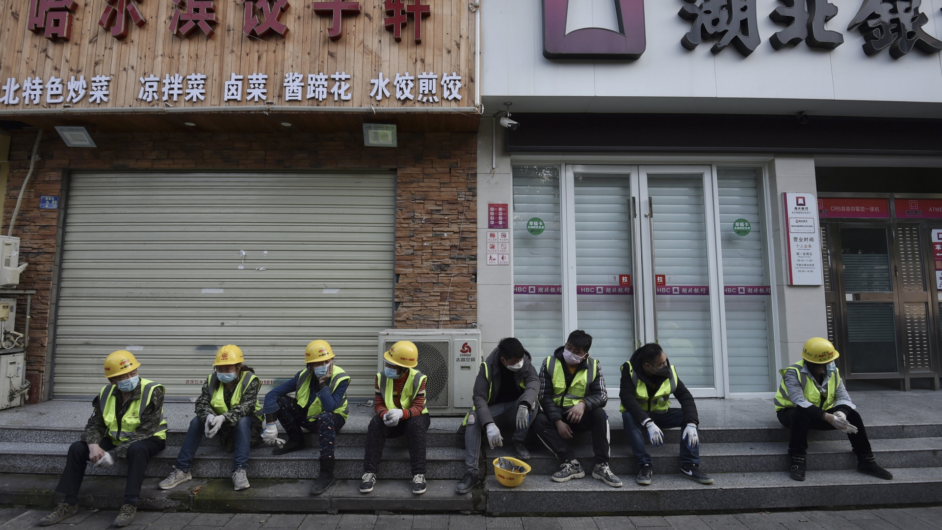 Bauarbeiter in Wuhan | AP