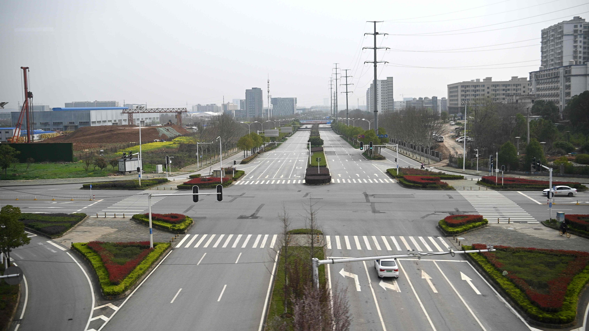 Leere Straßen in Wuhan, China | AFP