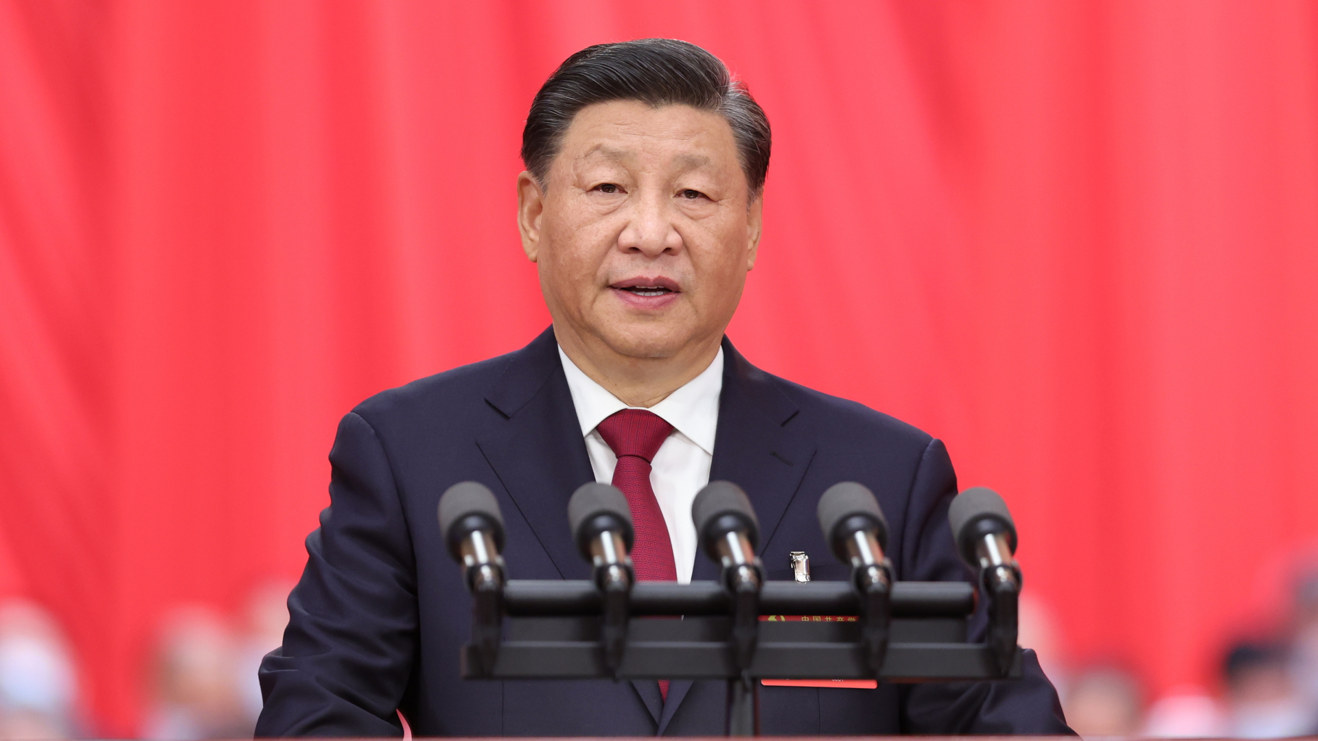 Xi Jinping auf dem Parteitag der KP | dpa