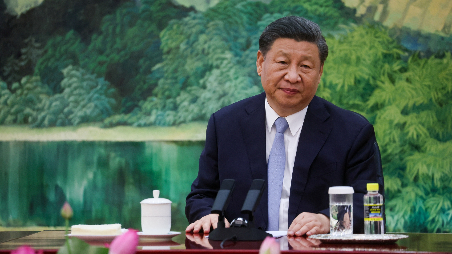 Xi Jinping in der Großen Halle des Volkes in Peking.