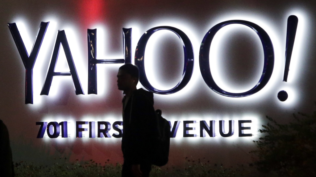 Firmenschild von Yahoo | AP