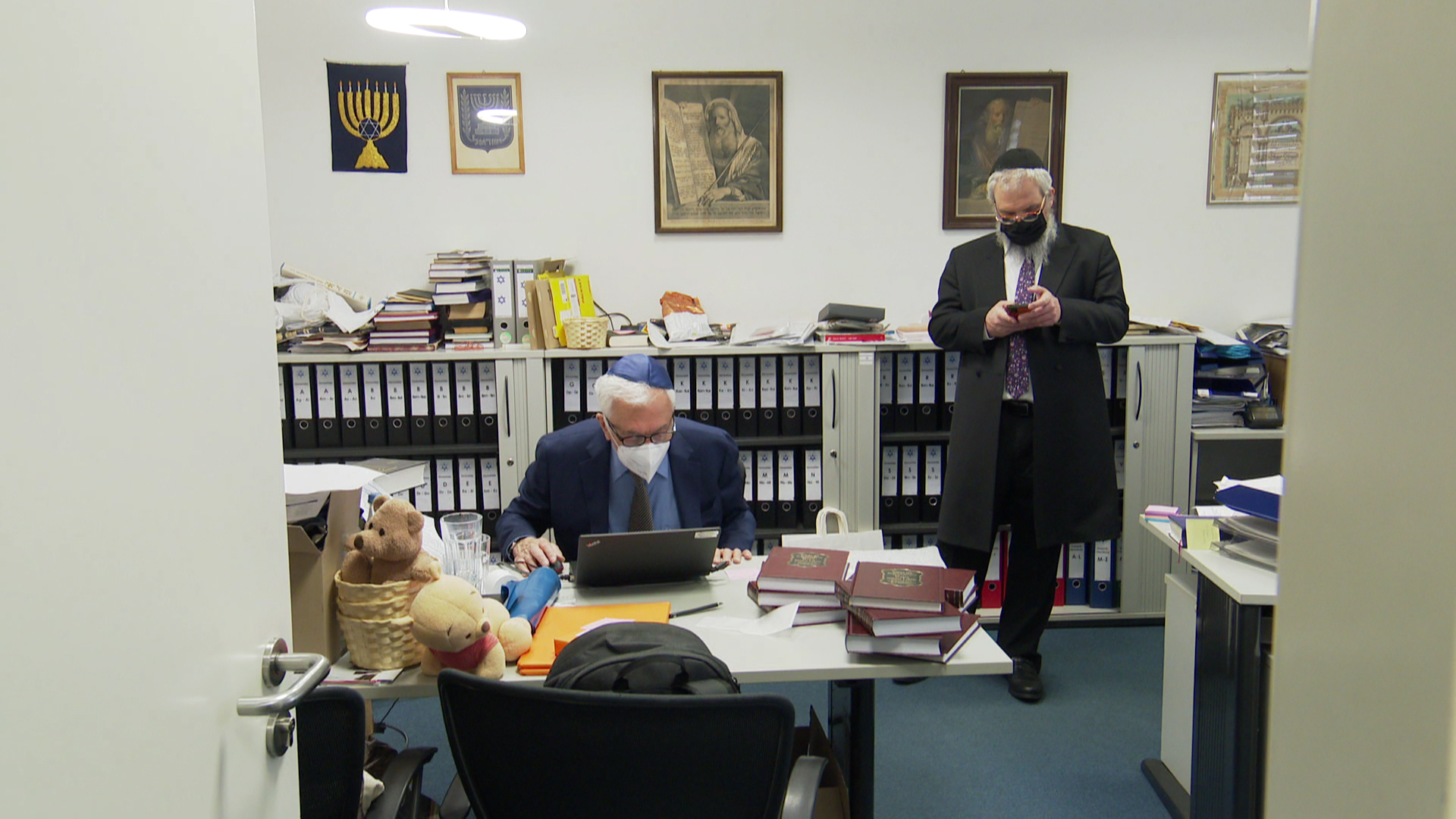 Boris Zabarko und der Rabbiner Yehuda Pushkin | Tim Diekmann SWR