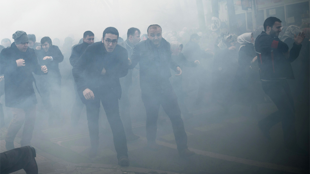 Türkische Polizei setzt Tränengas ein