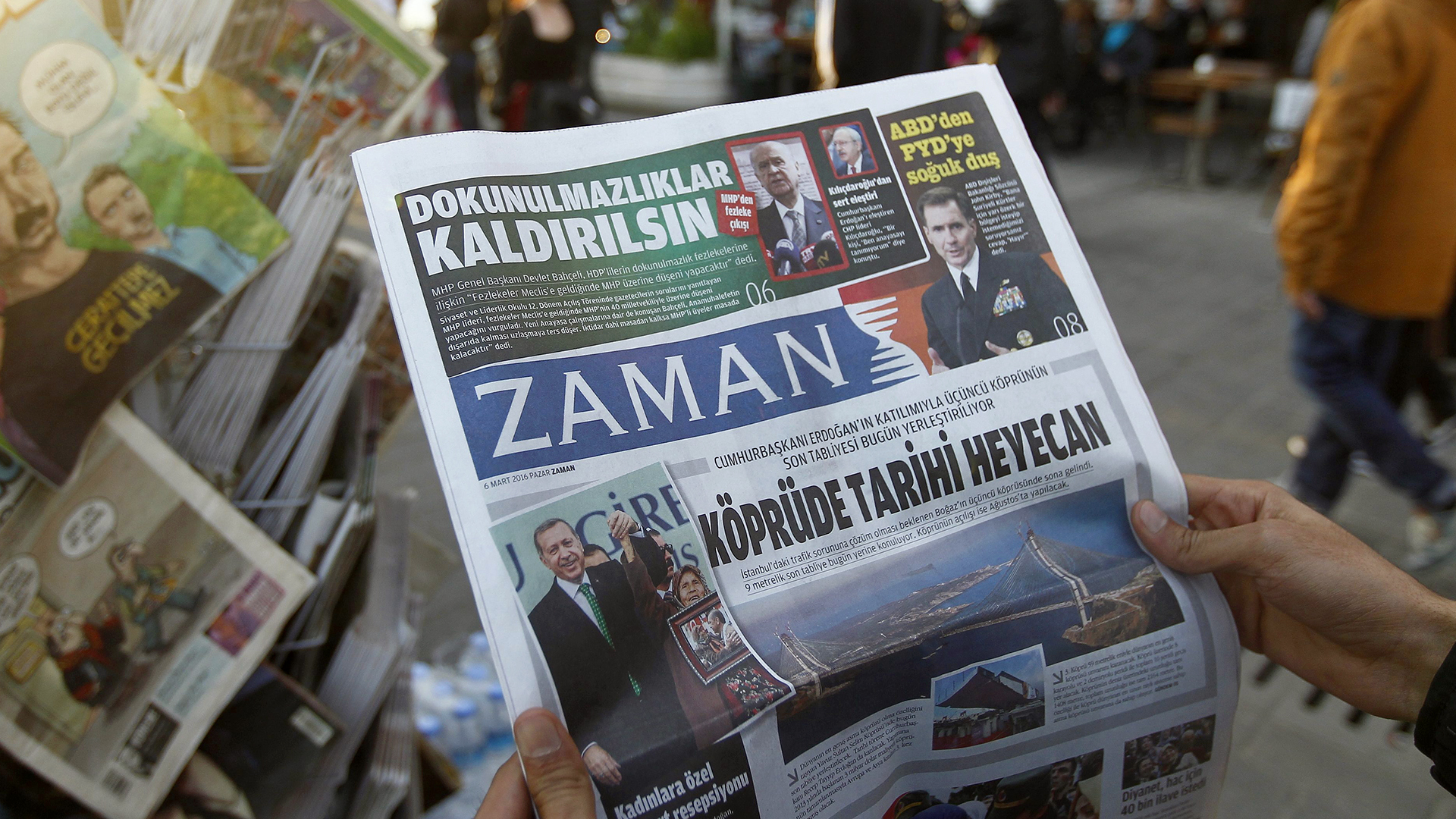 Titeblatt Zaman-Zeitung. 