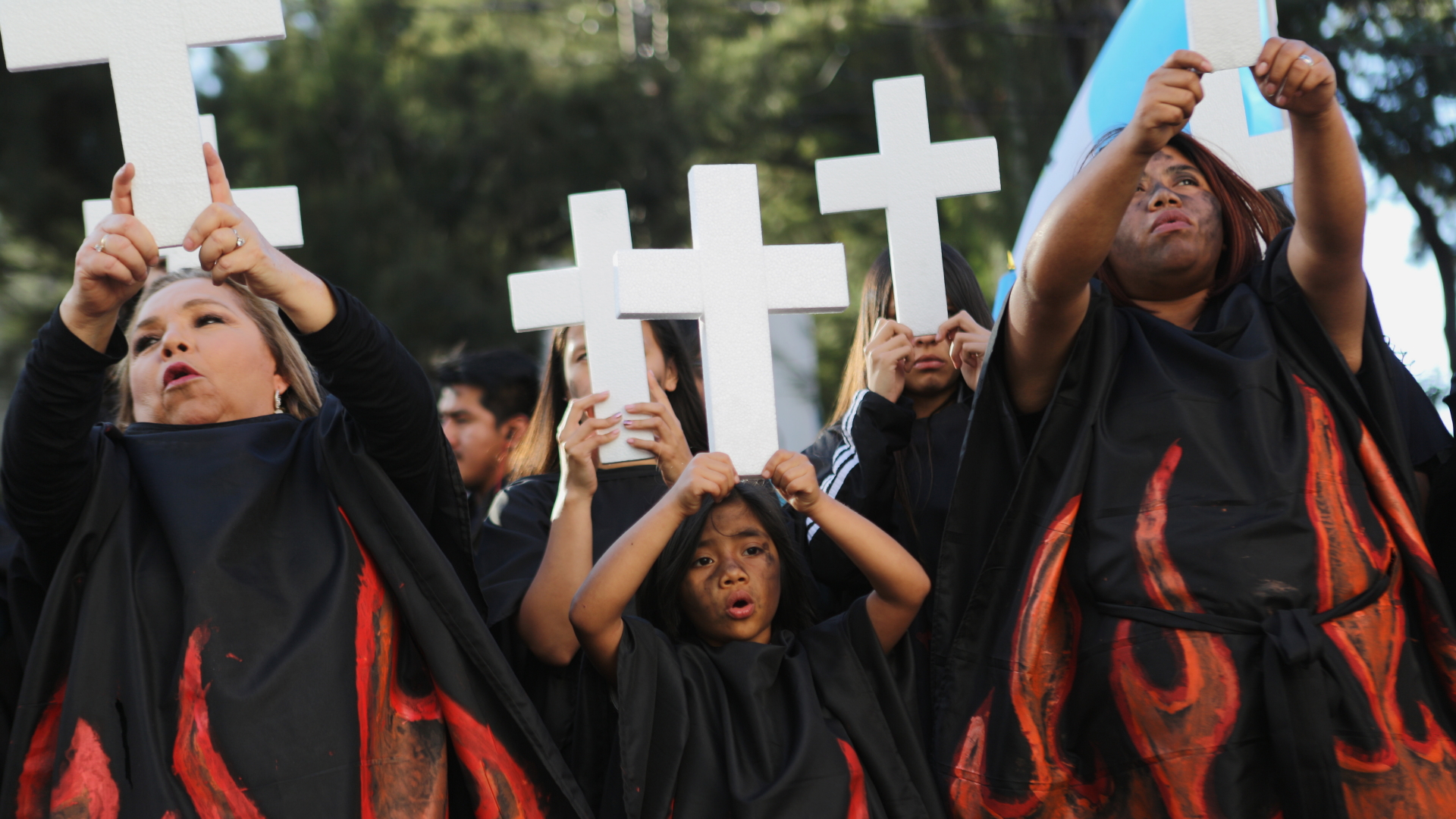 Frauen auf einer Demonstration in Guatemala-Stadt | dpa