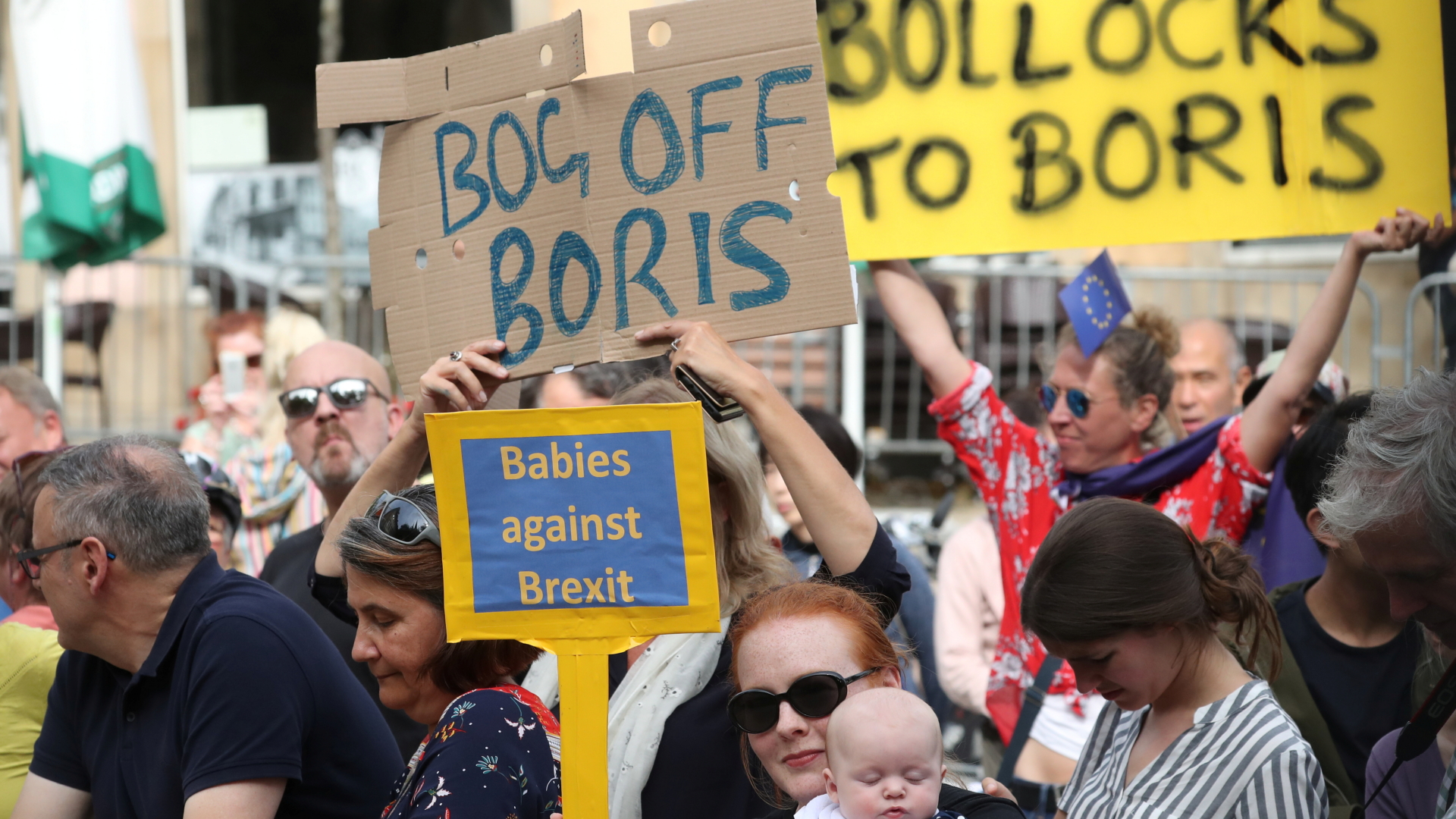 Proteste gegen Boris Johnson in Brüssel | REUTERS