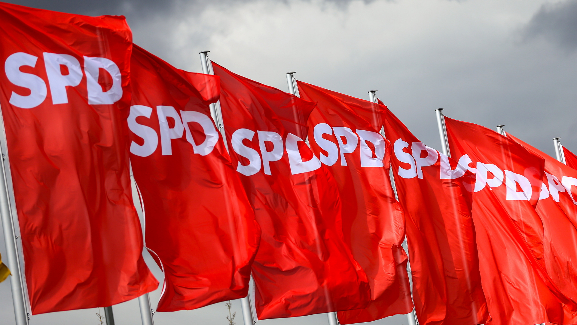 SPD-Fahnen | dpa