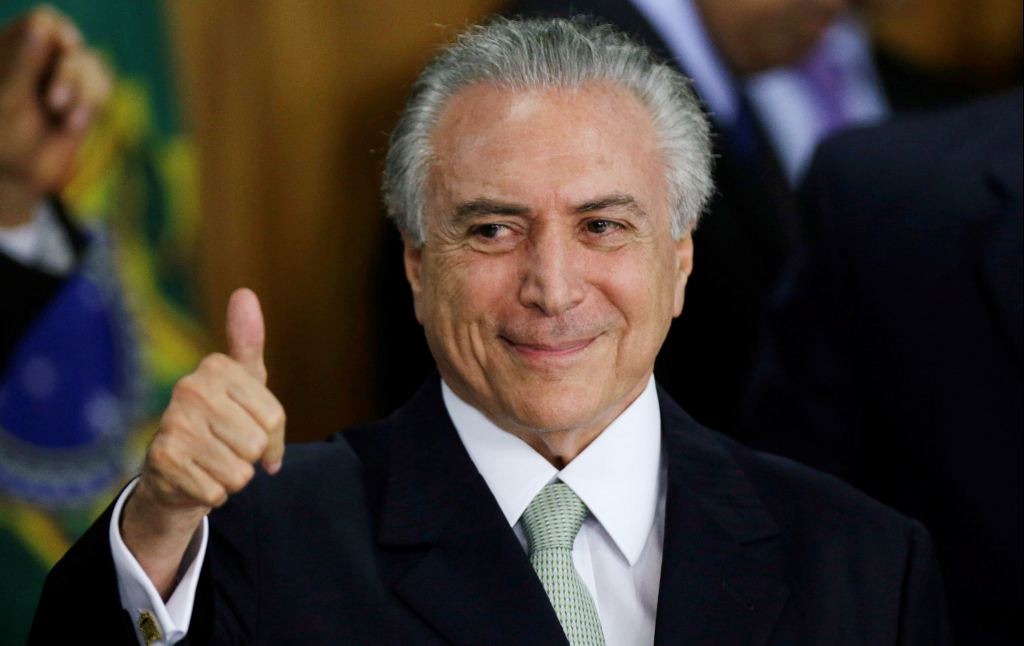 Neuer starker Mann Brasiliens: Michel Temer | REUTERS