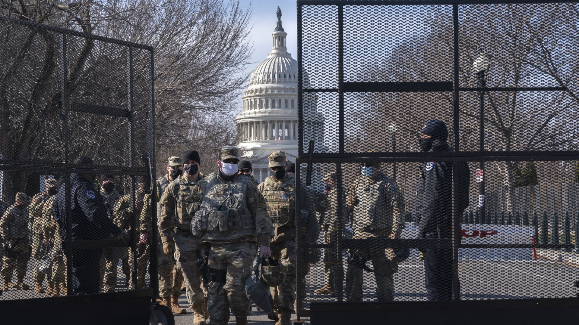 Sicherheitsvorkehrungen in Washington vor der Amtseinführung Bidens