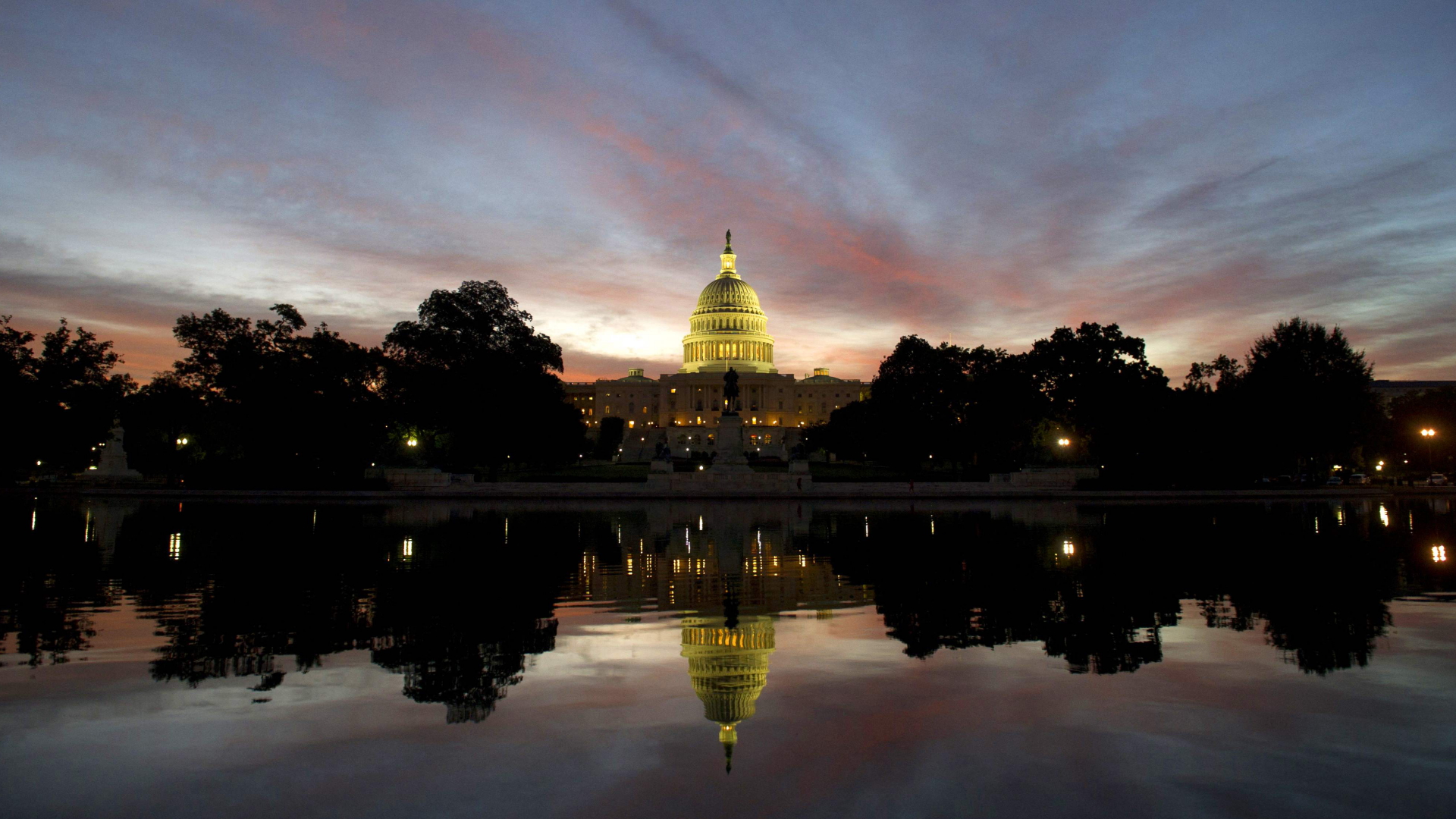 Das Gebäude des US-Kongresses in Abendstimmung | AFP