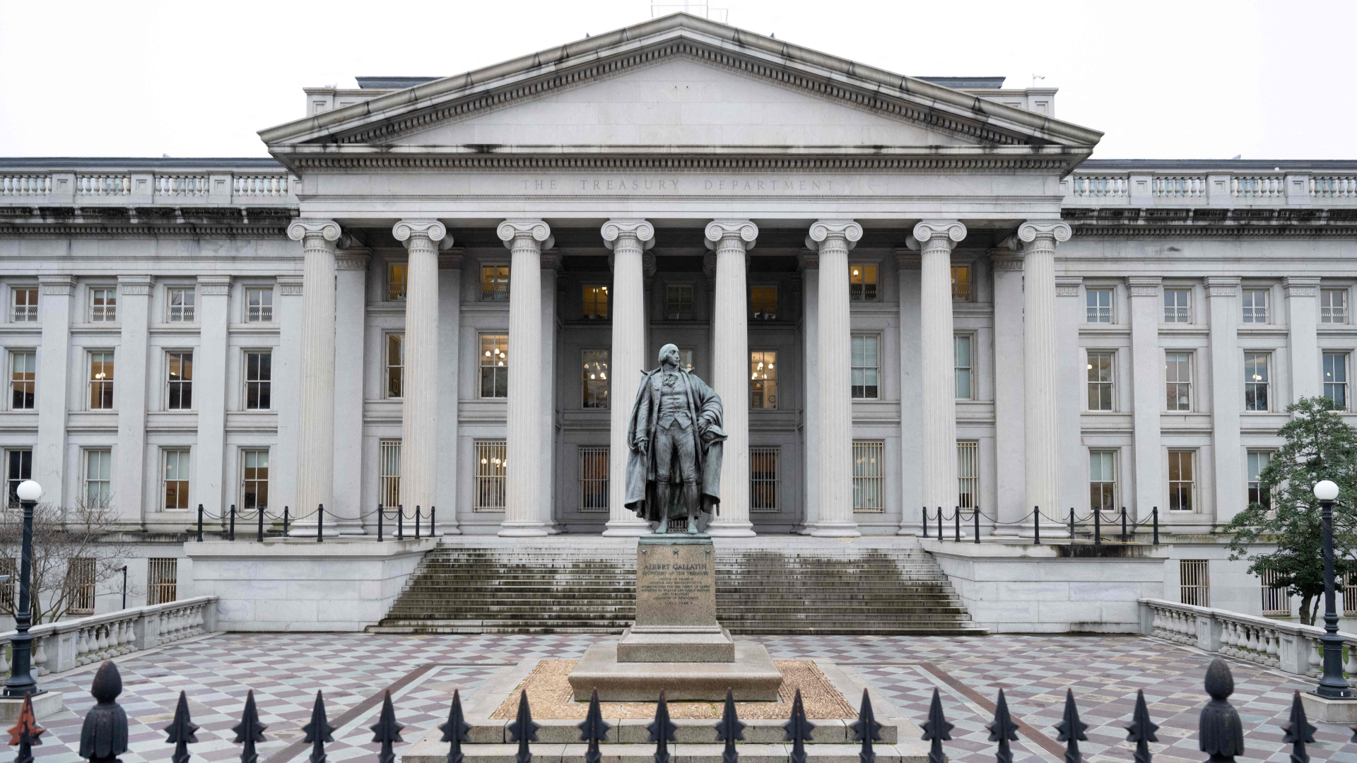 Das Gebäude des US-Finanzministeriums in Washington. | AFP