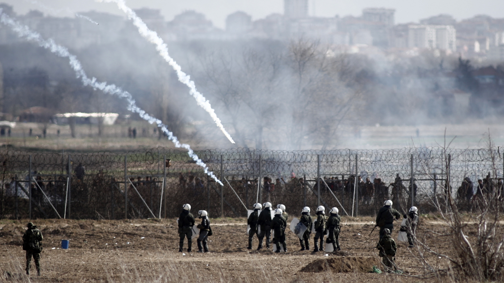 Tränengaseinsatz griechisch-türkische Grenze | dpa