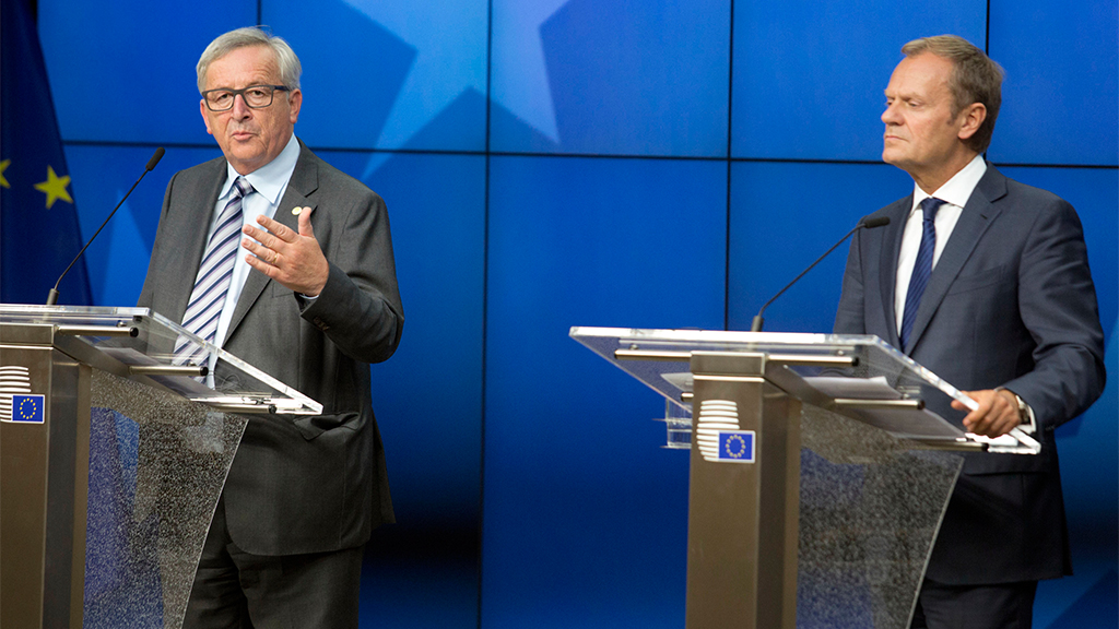 Jean-Claude Juncker und Donald Tusk
