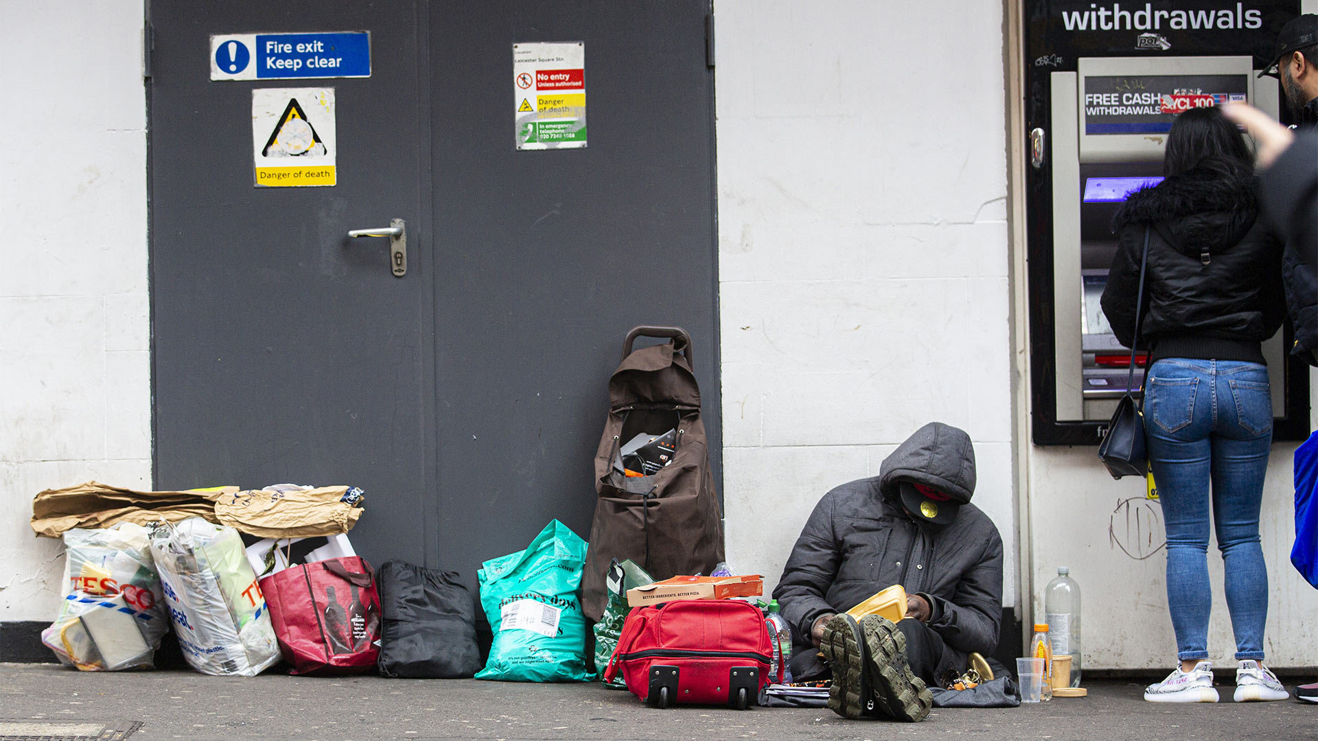 Obdachloser auf Londons Straßen | picture alliance / AA