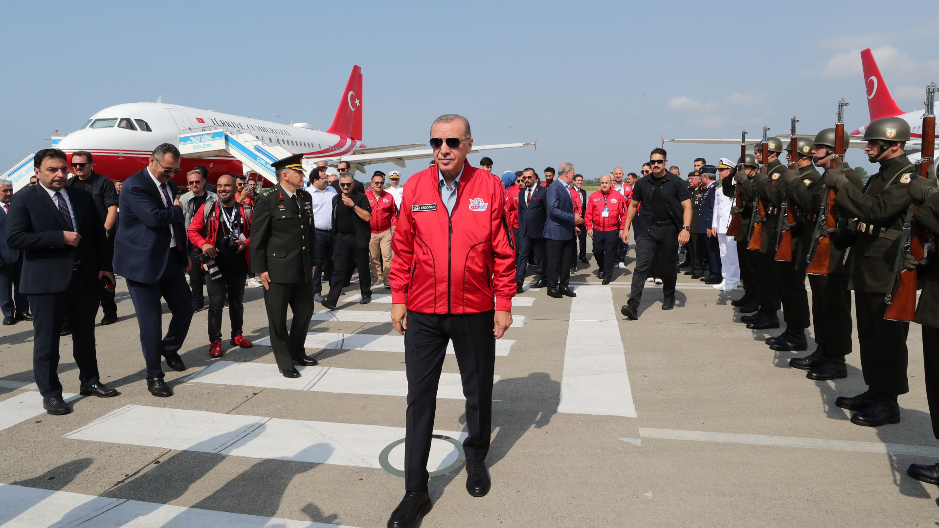 Erdogan auf dem Teknofest in Samsun (TürkeiI | EPA