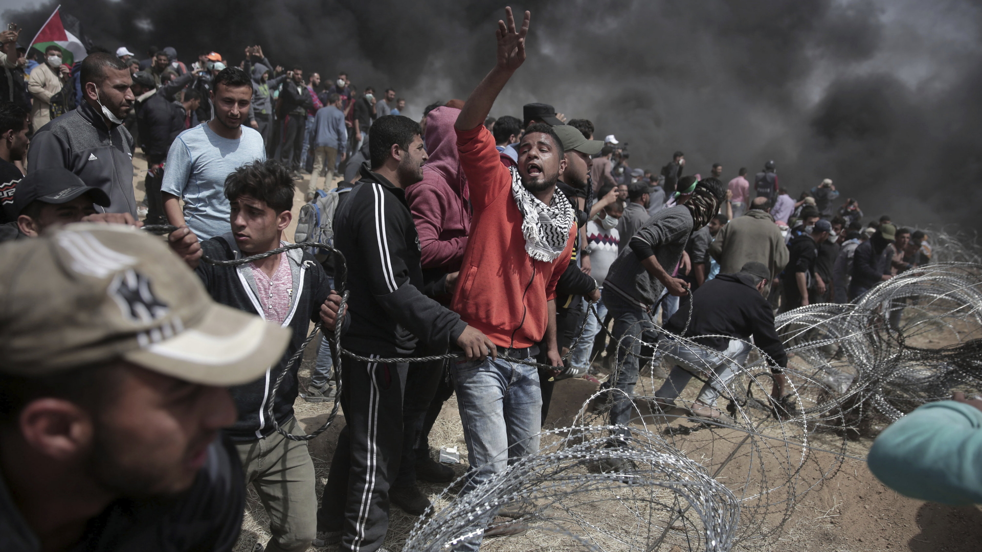 Demonstranten in Gaza | AP