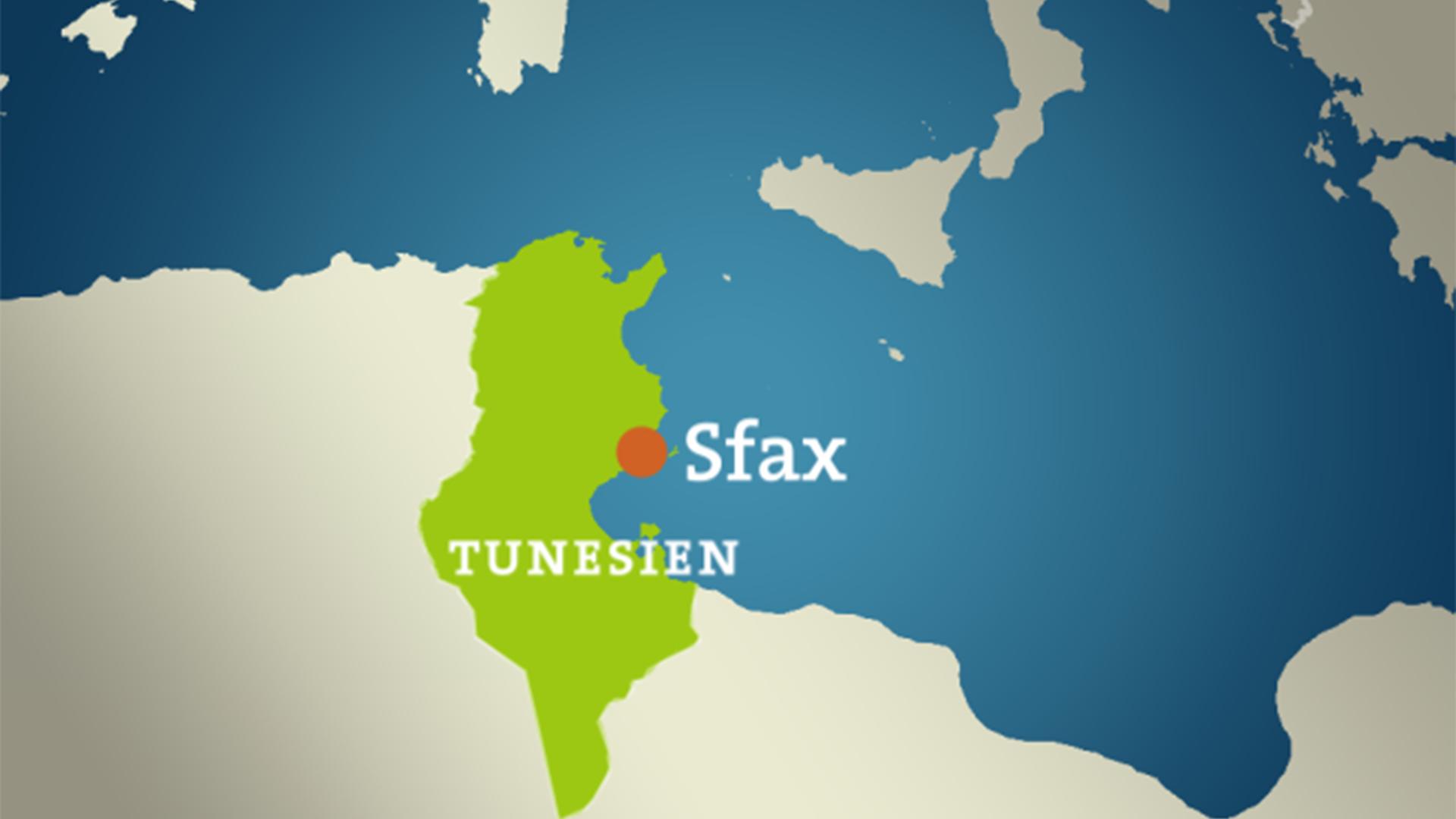 Karte von Tunesien
