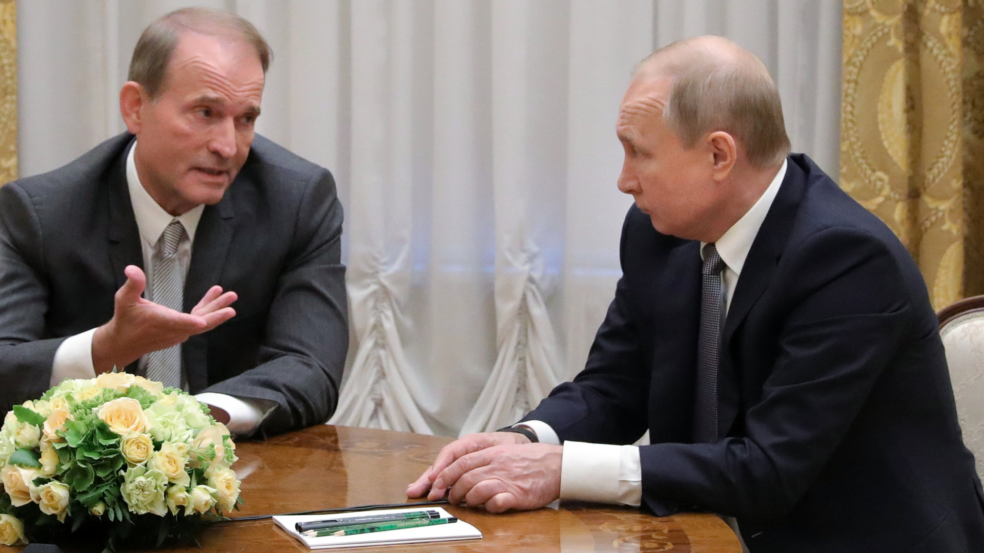 Medwedtschuk und Putin | dpa