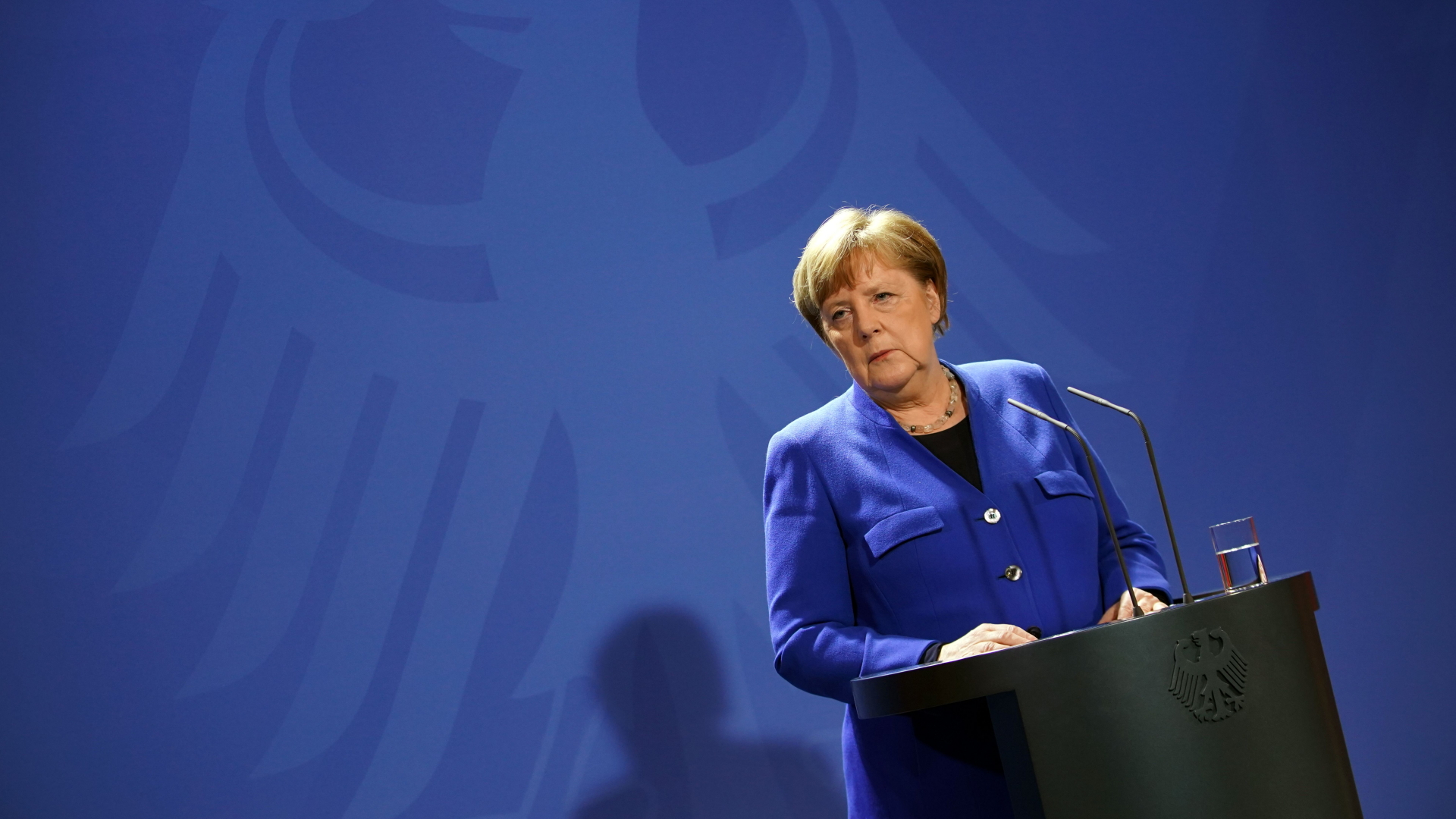 Bundeskanzlerin Merkel während einer Pressekonferenz in Berlin | CLEMENS BILAN/POOL/EPA-EFE/Shutt