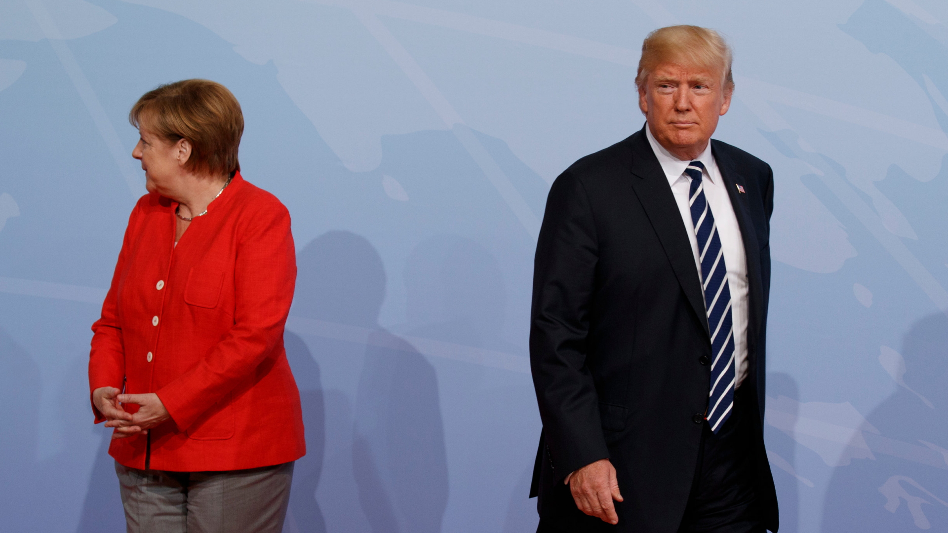 Merkel und Trump | AP
