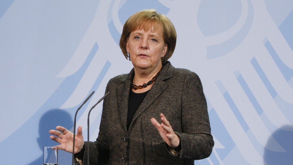 Bundeskanzlerin Merkel nach ihrem Treffen mit Indonesiens Präsident Susilo Bambang