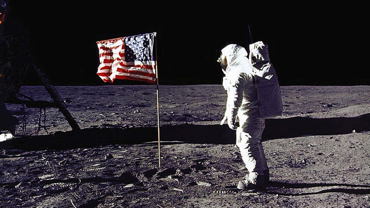 US-Fahne auf dem Mond | AFP