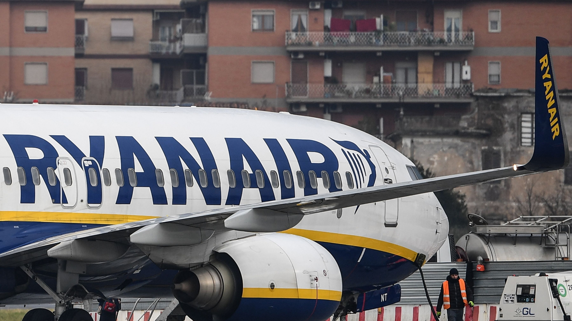 Eine Maschine der Billigfluglinie Ryanair | AFP