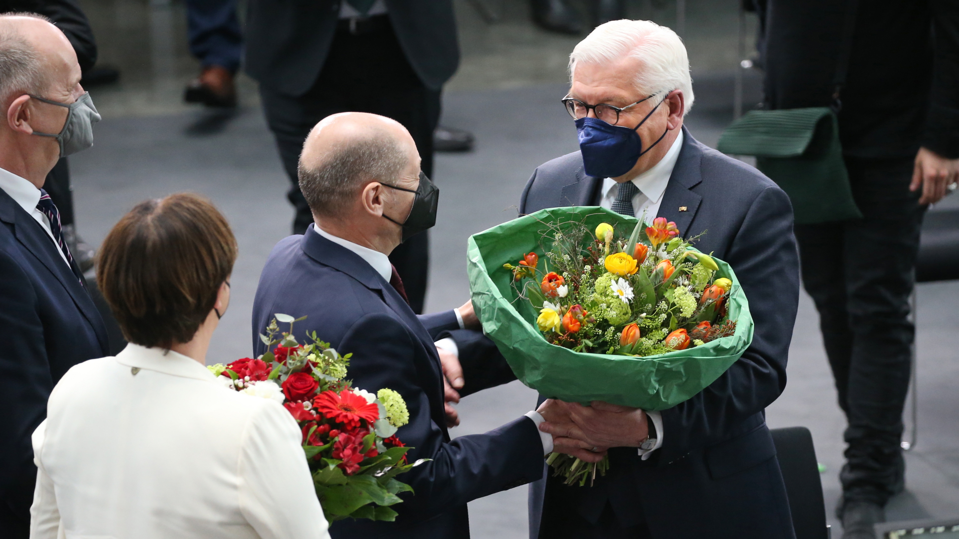 Bundeskanzler Scholz und Bundespräsident Steinmeier | dpa