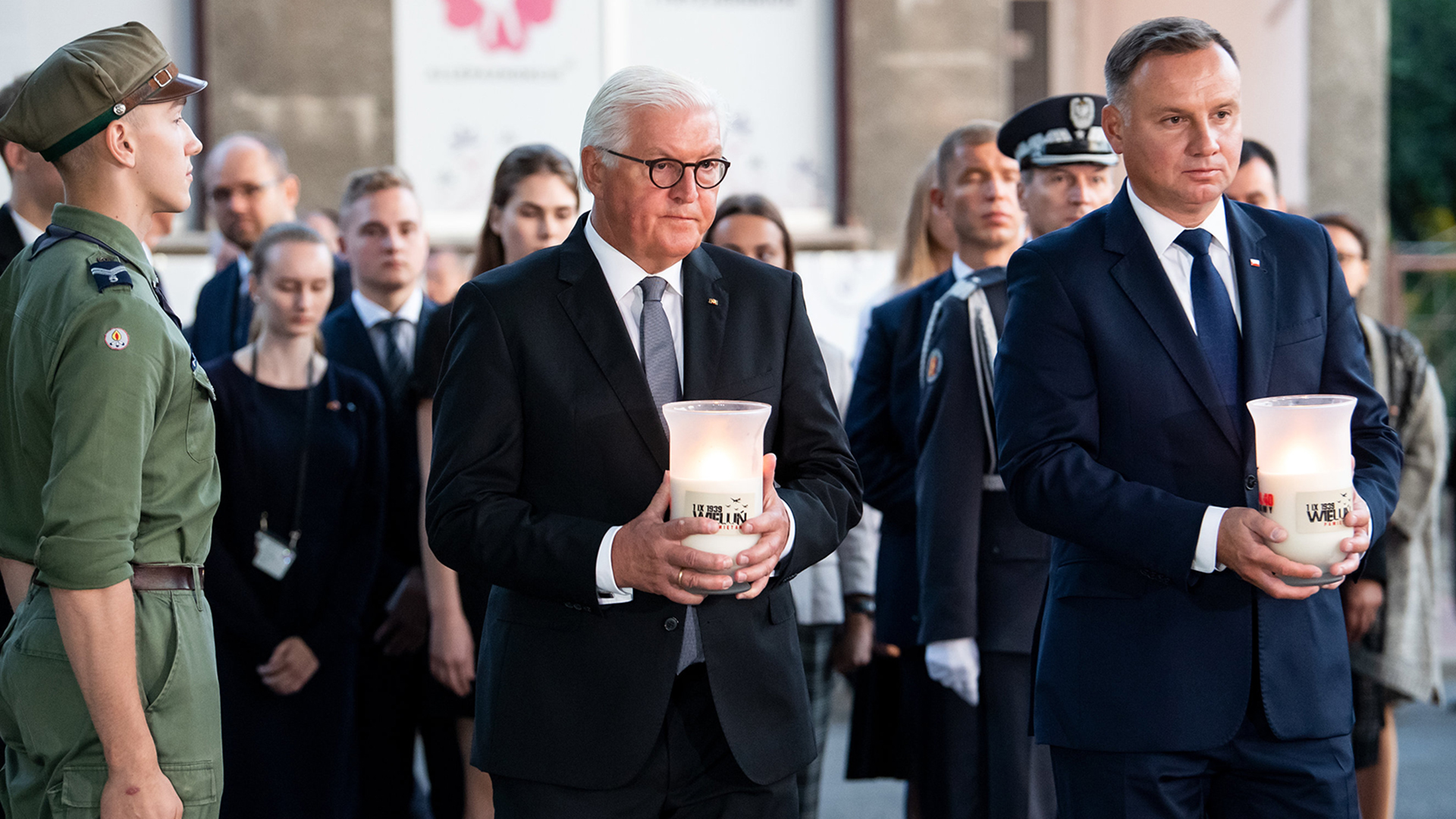Bundespräsident Frank-Walter Steinmeier und der polnische Präsident Andrzej Duda | dpa