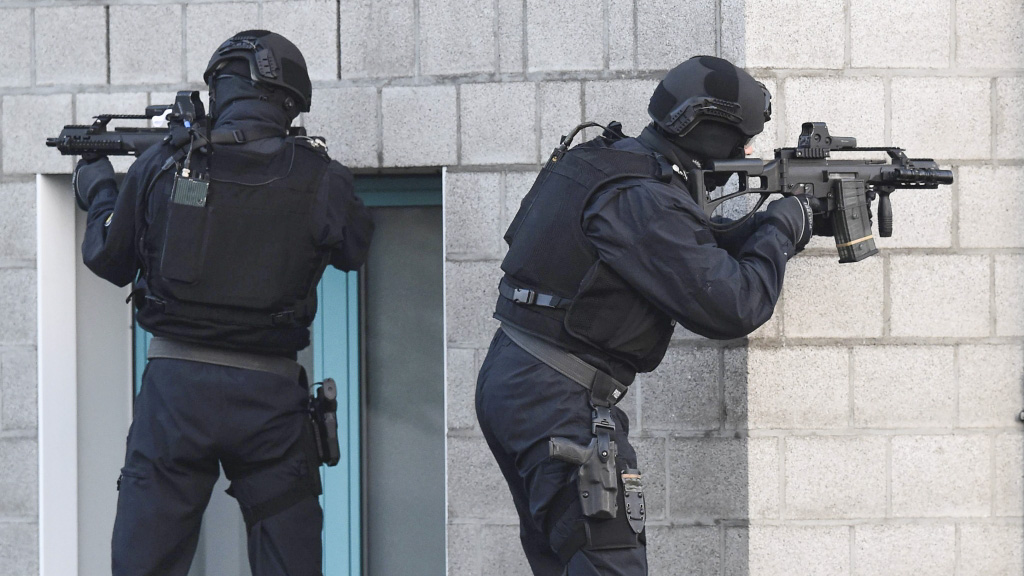 Polizeitraining bei Berlin | AFP
