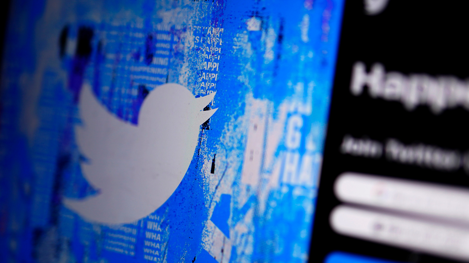 Die Startseite von Twitter wird auf einem digitalen Gerät angezeigt. | AP